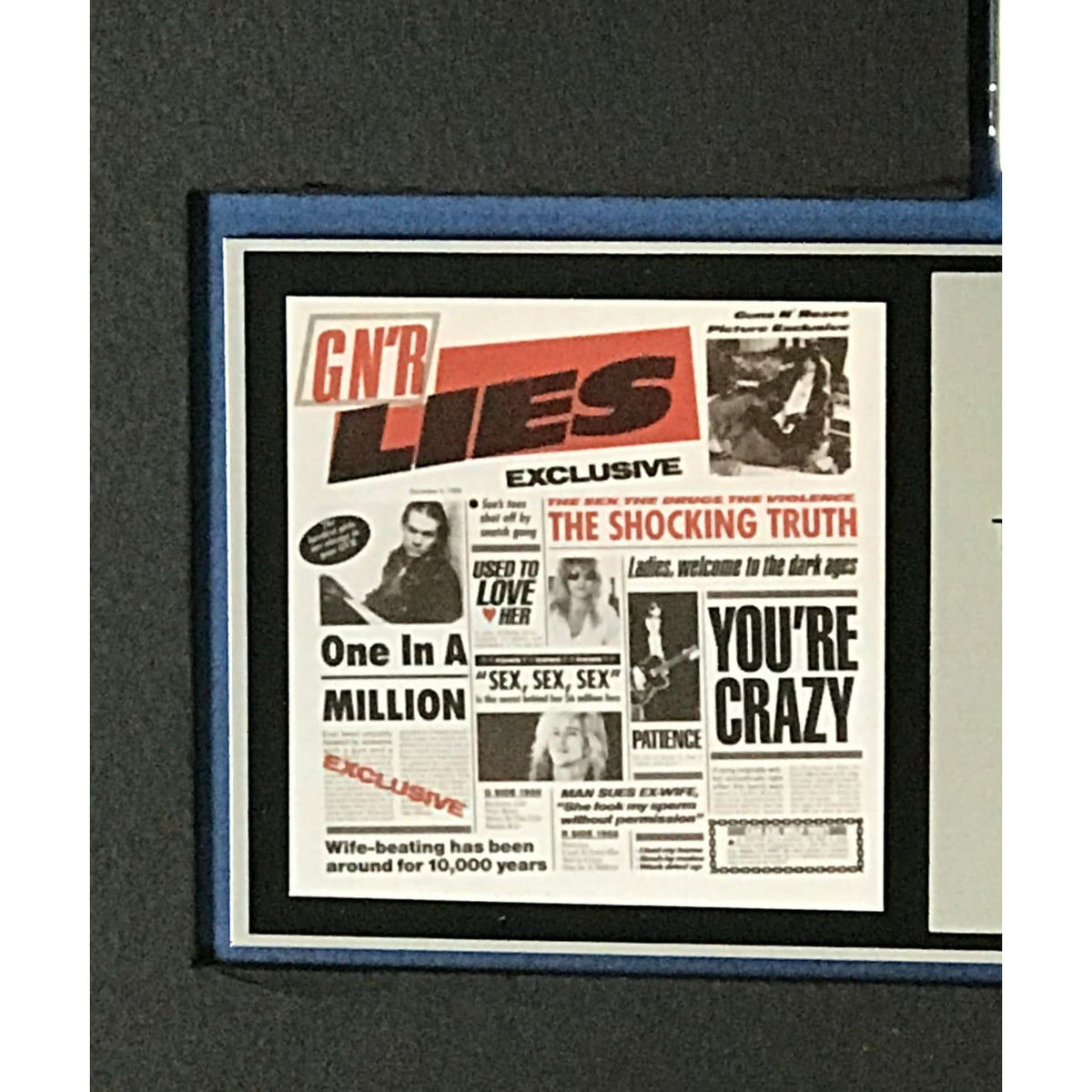 musicgoldmine.com - Guns N' Roses G N'R Lies RIAA Platinum