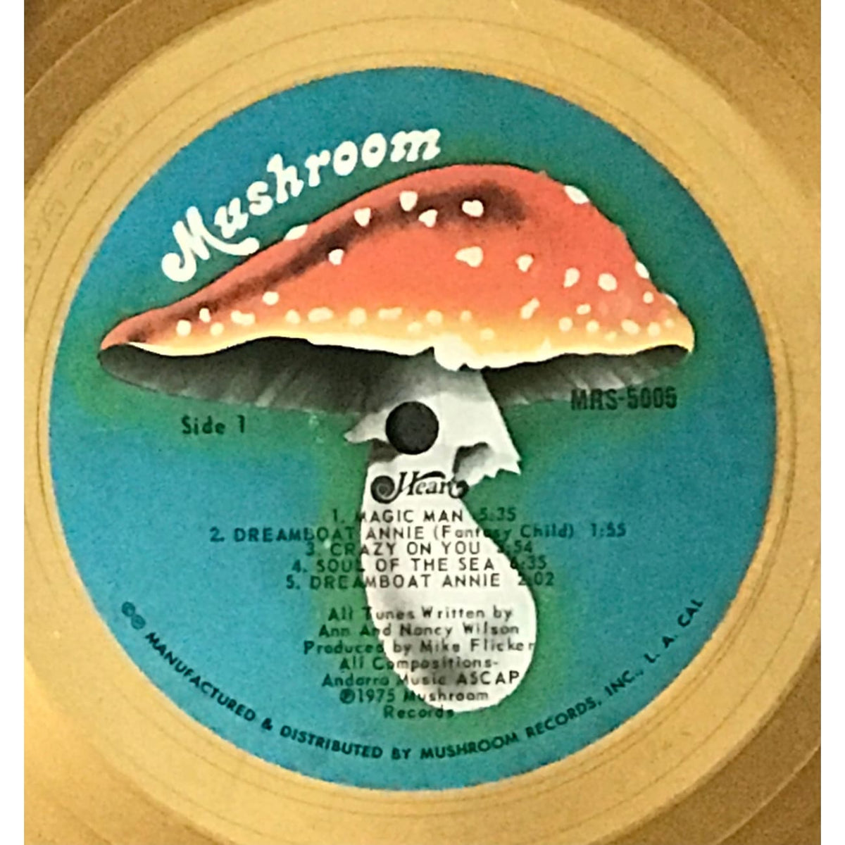 musicgoldmine.com - Heart Dreamboat Annie RIAA Gold Album Award