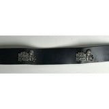 Iron Maiden Eddie Logo Leather Belt - Music Memorabilia