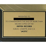 Jackyl self-titled debut RIAA Gold Album Award - Record Award