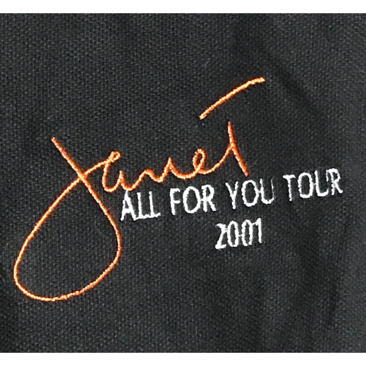 musicgoldmine.com - Janet Jackson All For You Tour 2001 Crew Polo 
