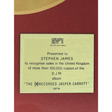 Jasper Carrott The Unrecorded Jasper Carrott 1979 BPI Gold LP Award - Record Award