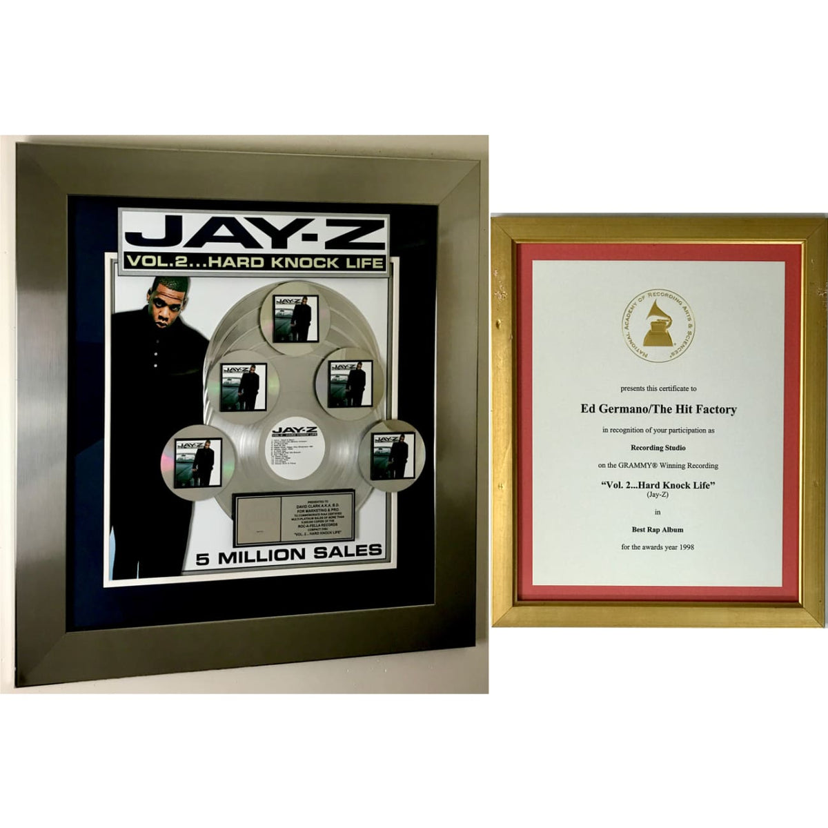 musicgoldmine.com - Jay-Z Vol. 2 Hard Knock Life RIAA 5x