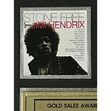Jimi Hendrix Stone Free Tribute RIAA Gold Album Award - Record Award