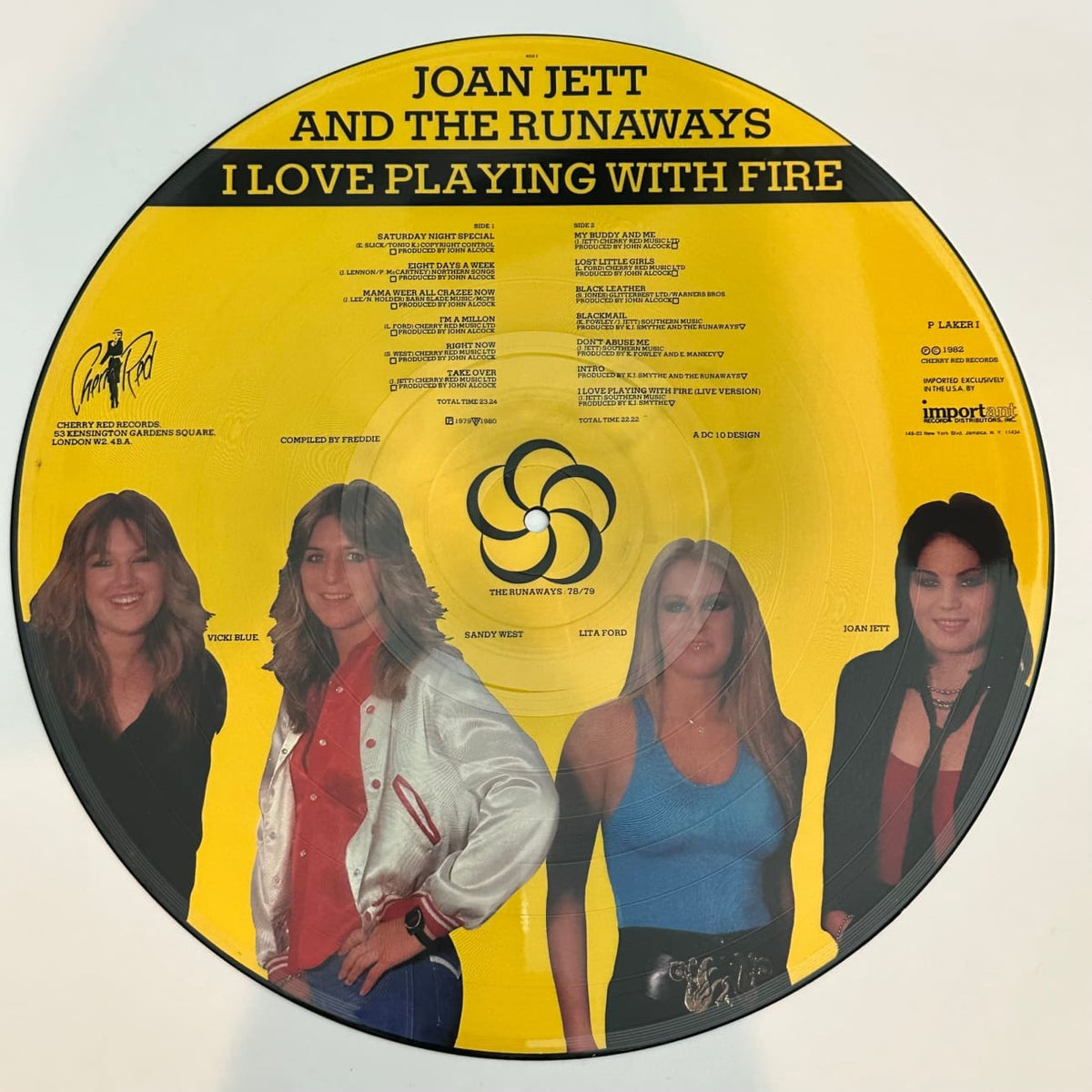 Joan Jett And The Runaways I Love Playing With Fire Picture Disc Import 1982 7803