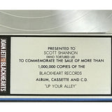 Joan Jett Up Your Alley RIAA Platinum LP Award - Record Award