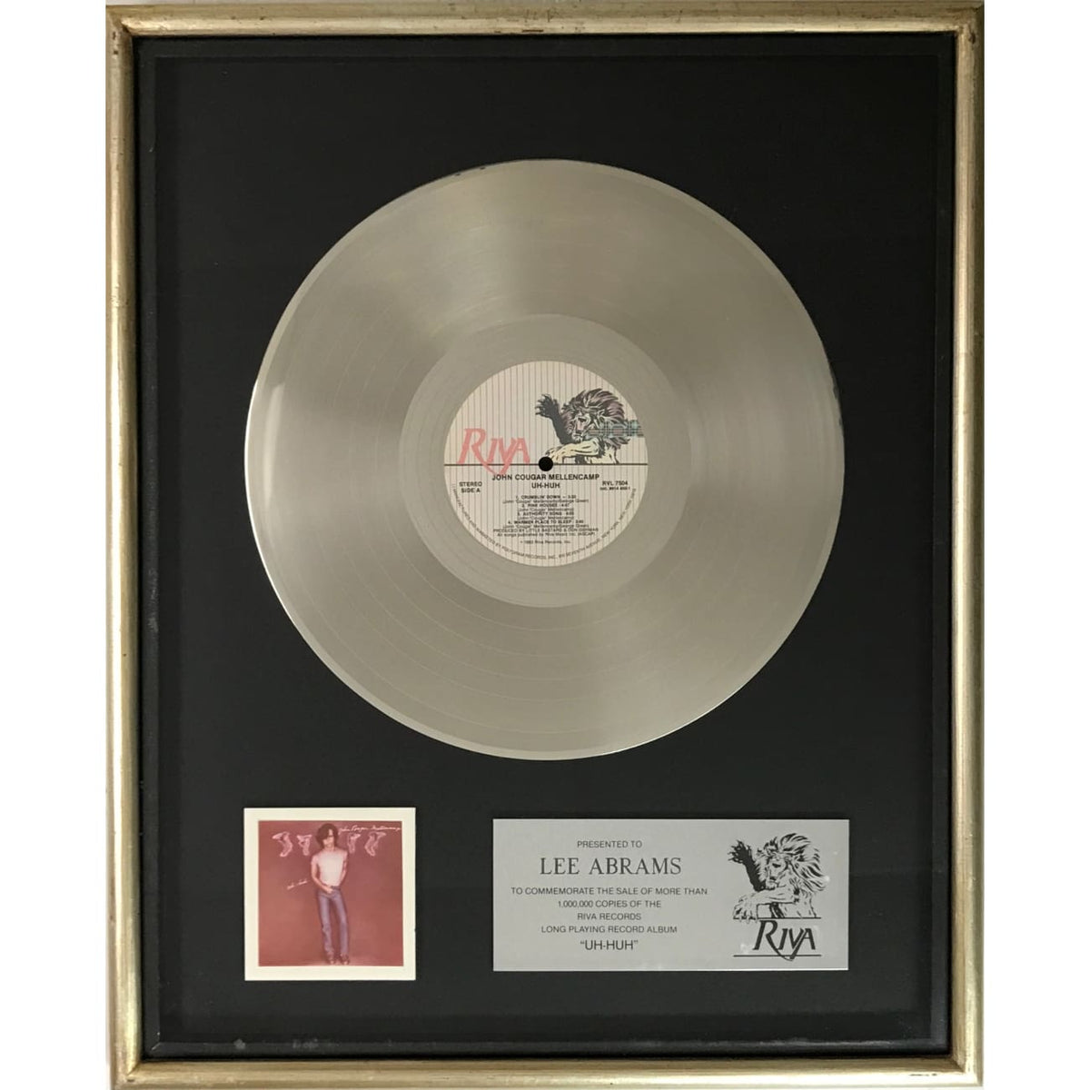musicgoldmine.com - John Cougar Mellencamp Uh-Huh 1980s Riva