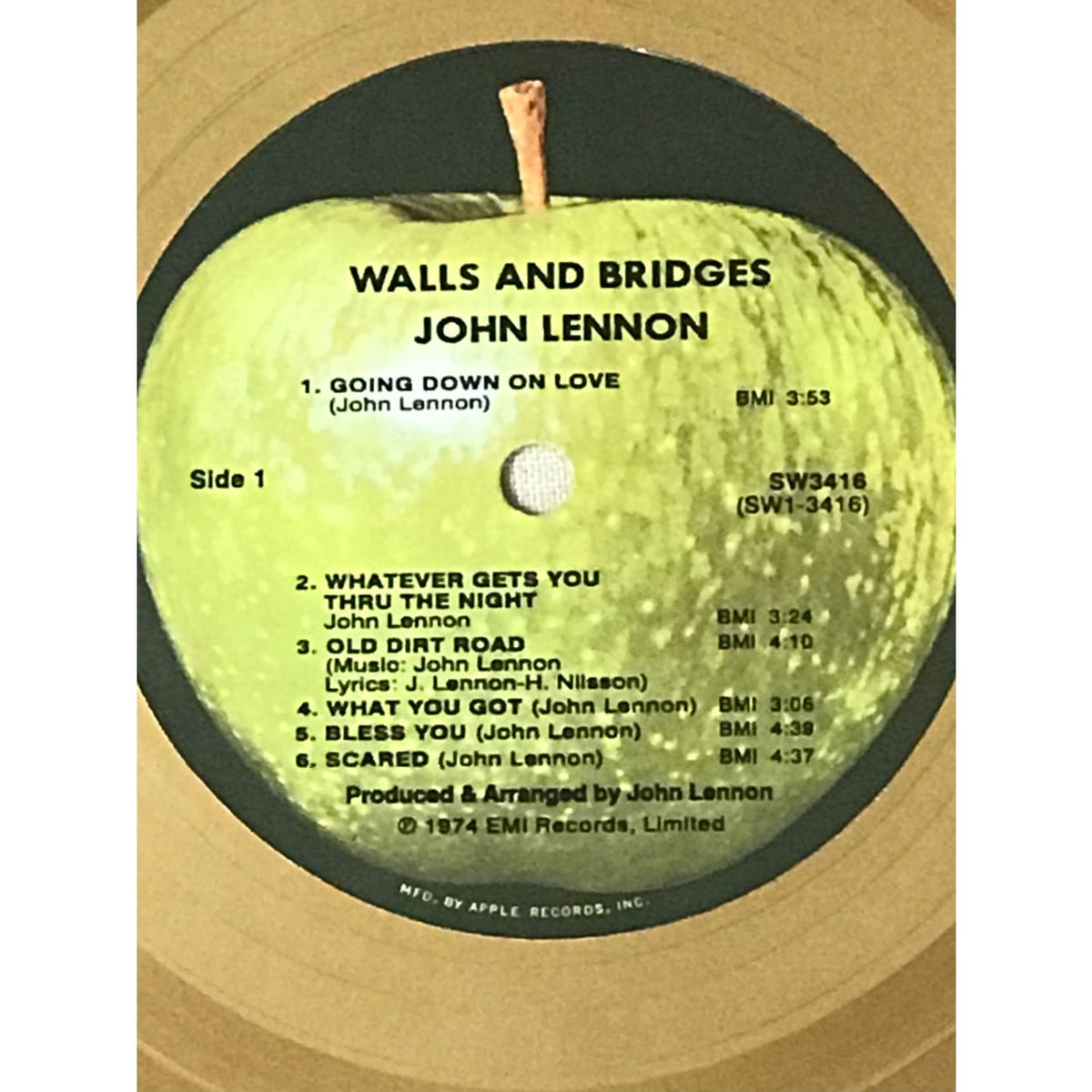 signed john lennon walls bridges