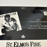 John Parr ’St. Elmo’s Fire’ 12’’-45 Single 1985 Import UK LONX73 - Media