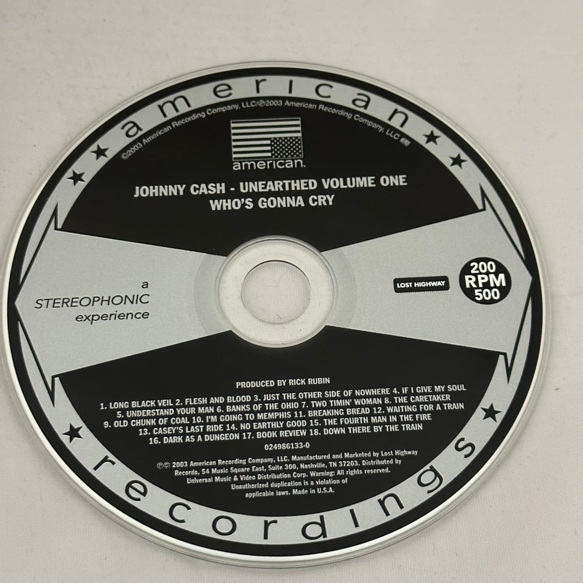 musicgoldmine.com Johnny Cash Unearthed Limited Ed 5 CD Box