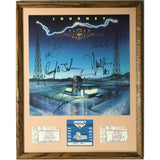 Journey Raised On Radio Album Collage signed by Perry Schon Cain Jackson Baird w/BAS COA - Music Memorabilia