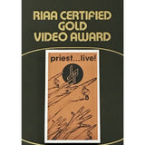 Judas Priest Priest... Live! 1988 RIAA Gold Video Award presented to Judas Priest - RARE - Record Award