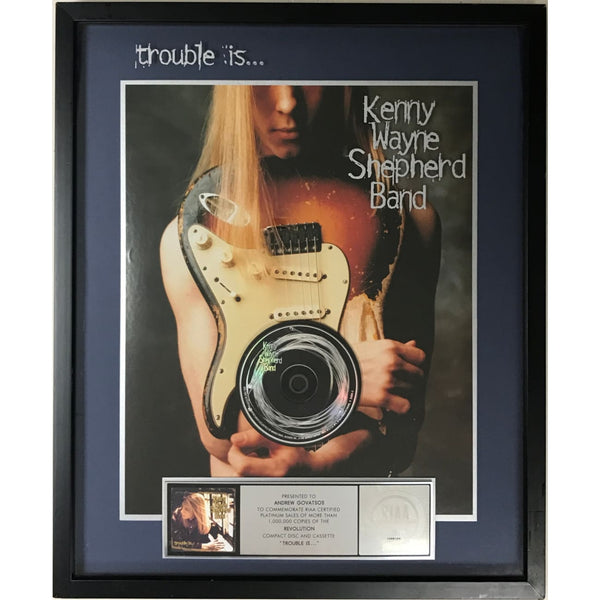 Kenny Wayne Shepherd Band Trouble Is... RIAA Platinum Album Award - Record