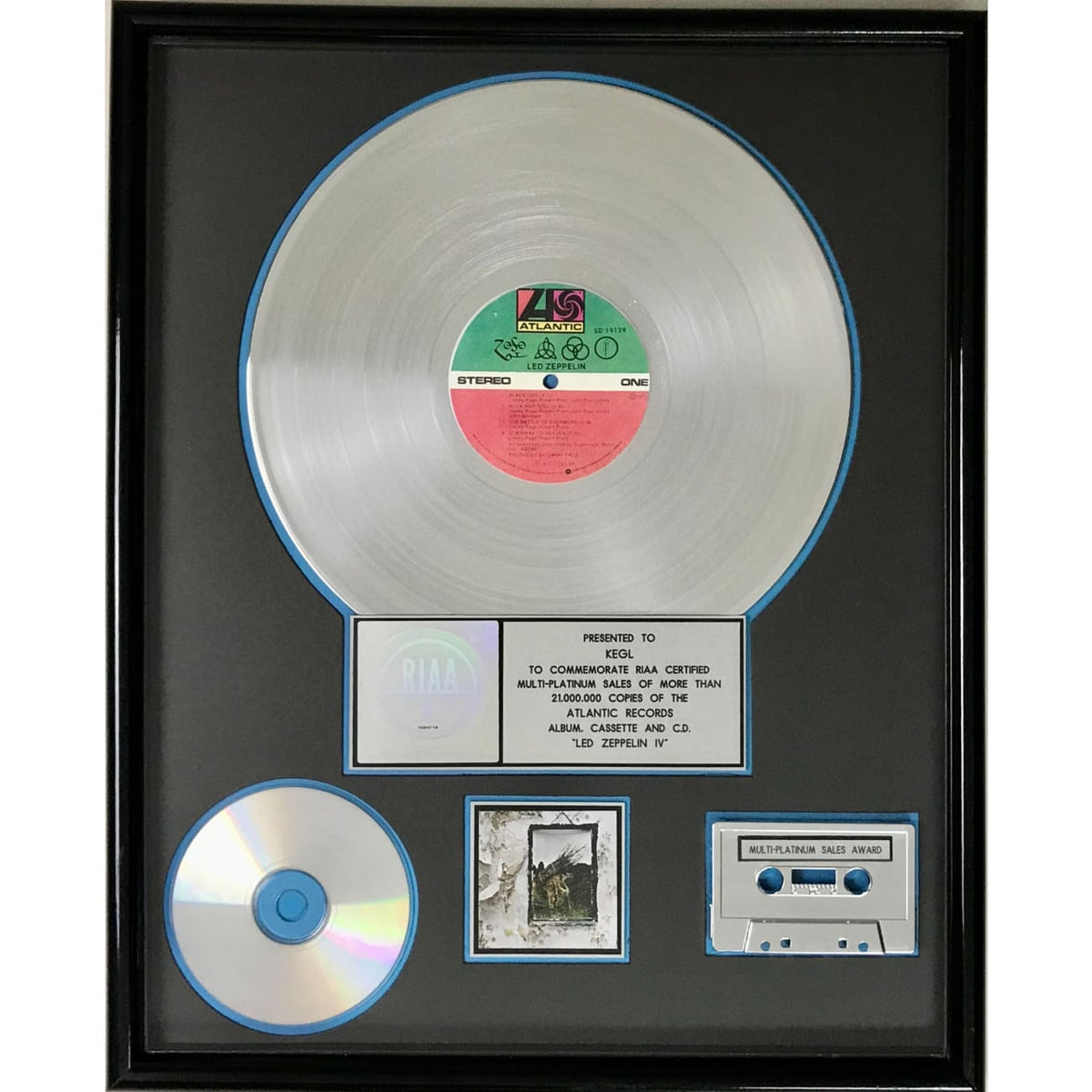 musicgoldmine.com - Led Zeppelin IV RIAA 21x Multi-Platinum Album