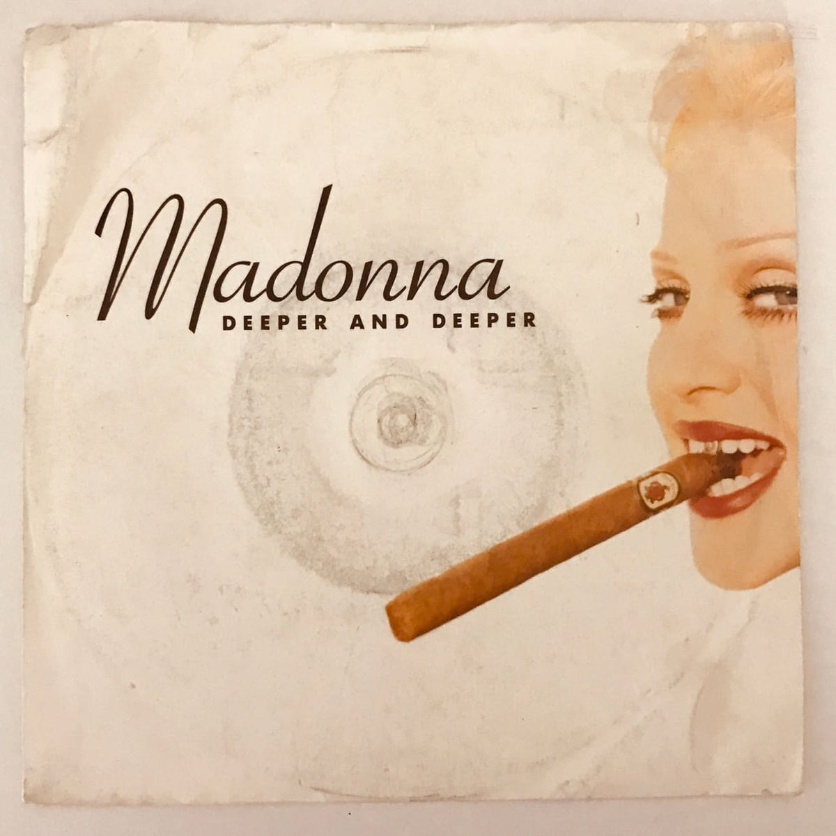 洋楽 Madonna Deeper and Deeper 8cmCD Fita K7 Madonna Deeper And Deeper Single De Época Americana