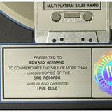 Madonna True Blue RIAA 4x Multi-Platinum Album Award - Record Award