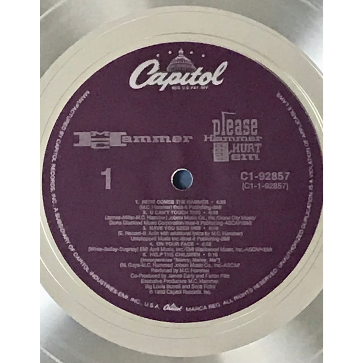 musicgoldmine.com - MC Hammer Please Hammer Don't Hurt 'Em RIAA 5x