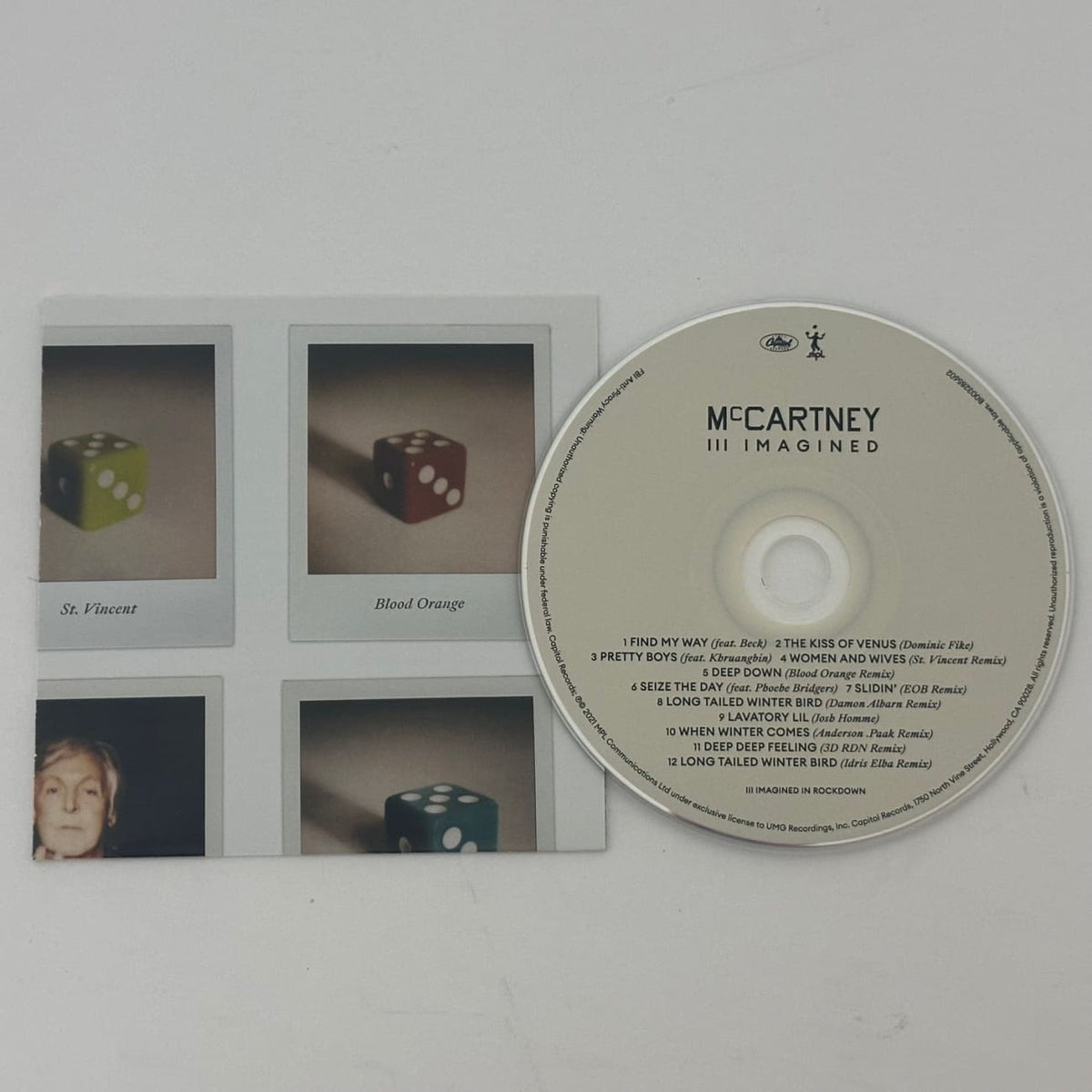 musicgoldmine.com - McCartney III Imagined 2021 CD w/ poster