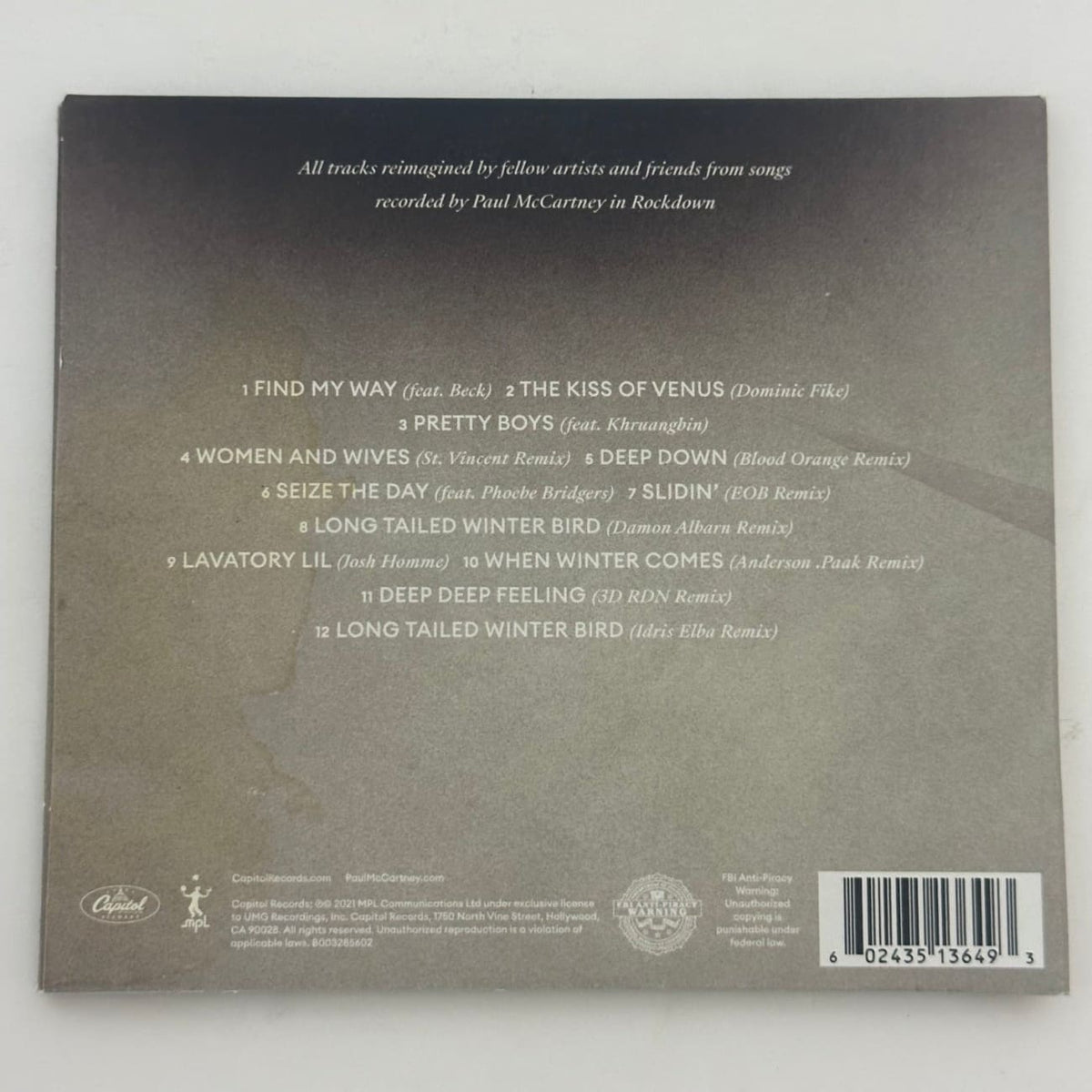 musicgoldmine.com - McCartney III Imagined 2021 CD w/ poster
