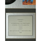 Meat Loaf Bat Out Of Hell II 1993 Virgin Records UK Award - Record Award