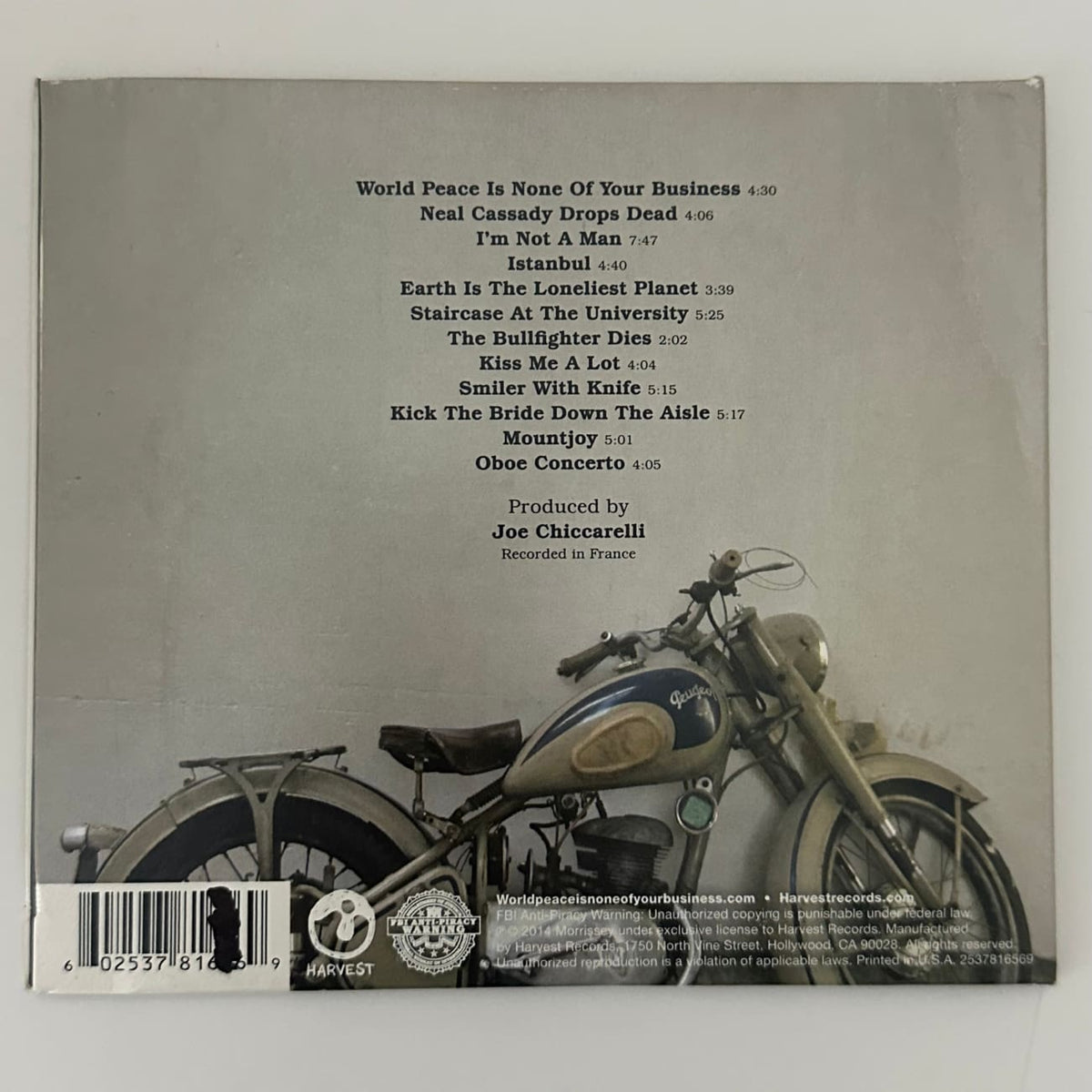 musicgoldmine.com - Morrissey World Peace Is None Of Your Business
