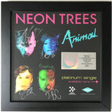 Neon Trees Animal RIAA Platinum Single Award signed by group w/JSA LOA - Record Award