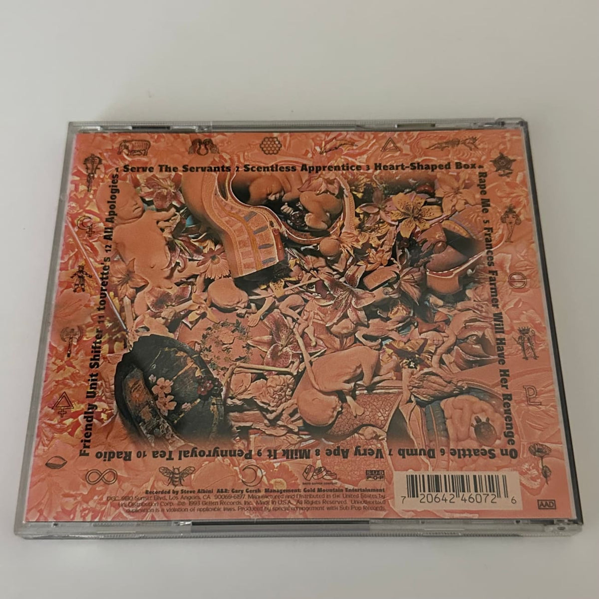 musicgoldmine.com - Nirvana In Utero (1993) CD DGCD-24607