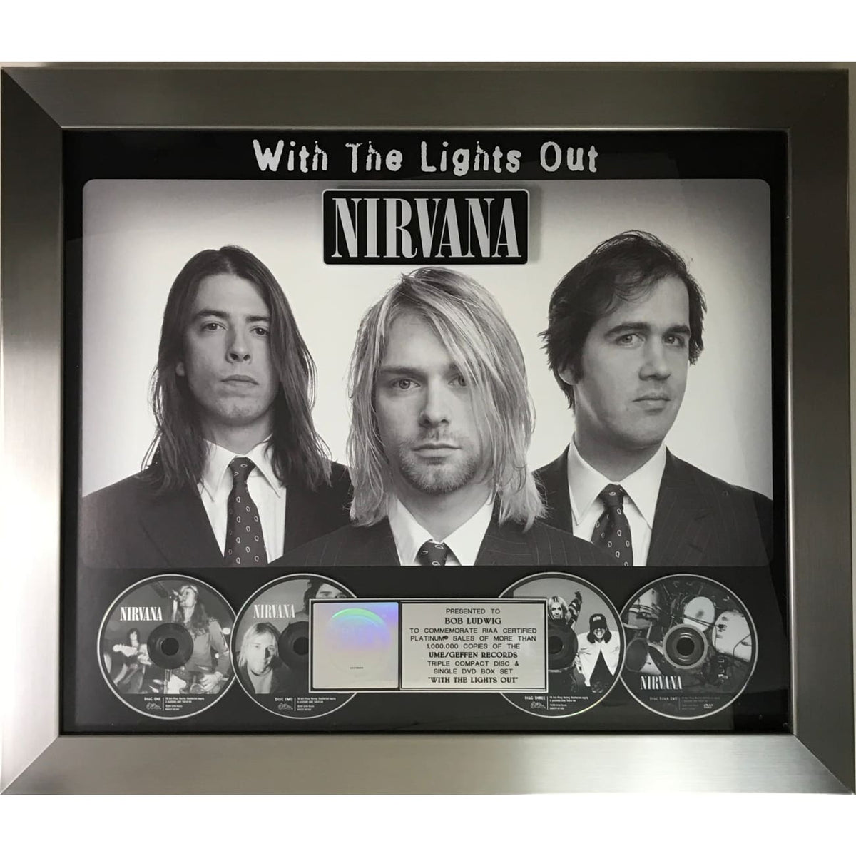 musicgoldmine.com - Nirvana With The Lights Out RIAA Platinum 