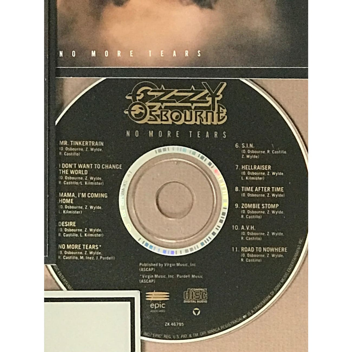 Ozzy Osbourne – No More Tears – New Sealed CD – 2002 Release – Sbme Special MKTS – 0888430615922