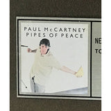 Paul McCartney Pipes Of Peace RIAA Platinum Album Award - Record Award