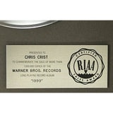 Prince 1999 RIAA Platinum LP Award - Record Award