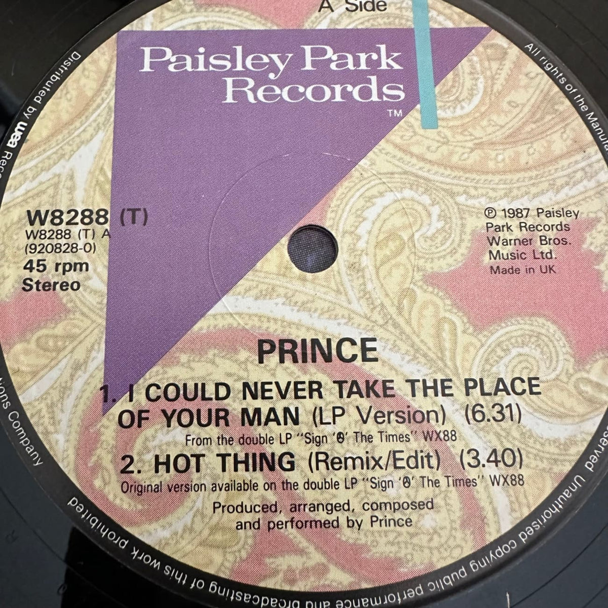 レコード) PRINCE I COULD NEVER PIC 12/