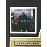 Quincy Jones Q’s Jook Joint RIAA Gold Album Award + Grammy Win Certificate - Record Award