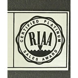 Rolling Stones Tattoo You RIAA Platinum Album Award - Record Award