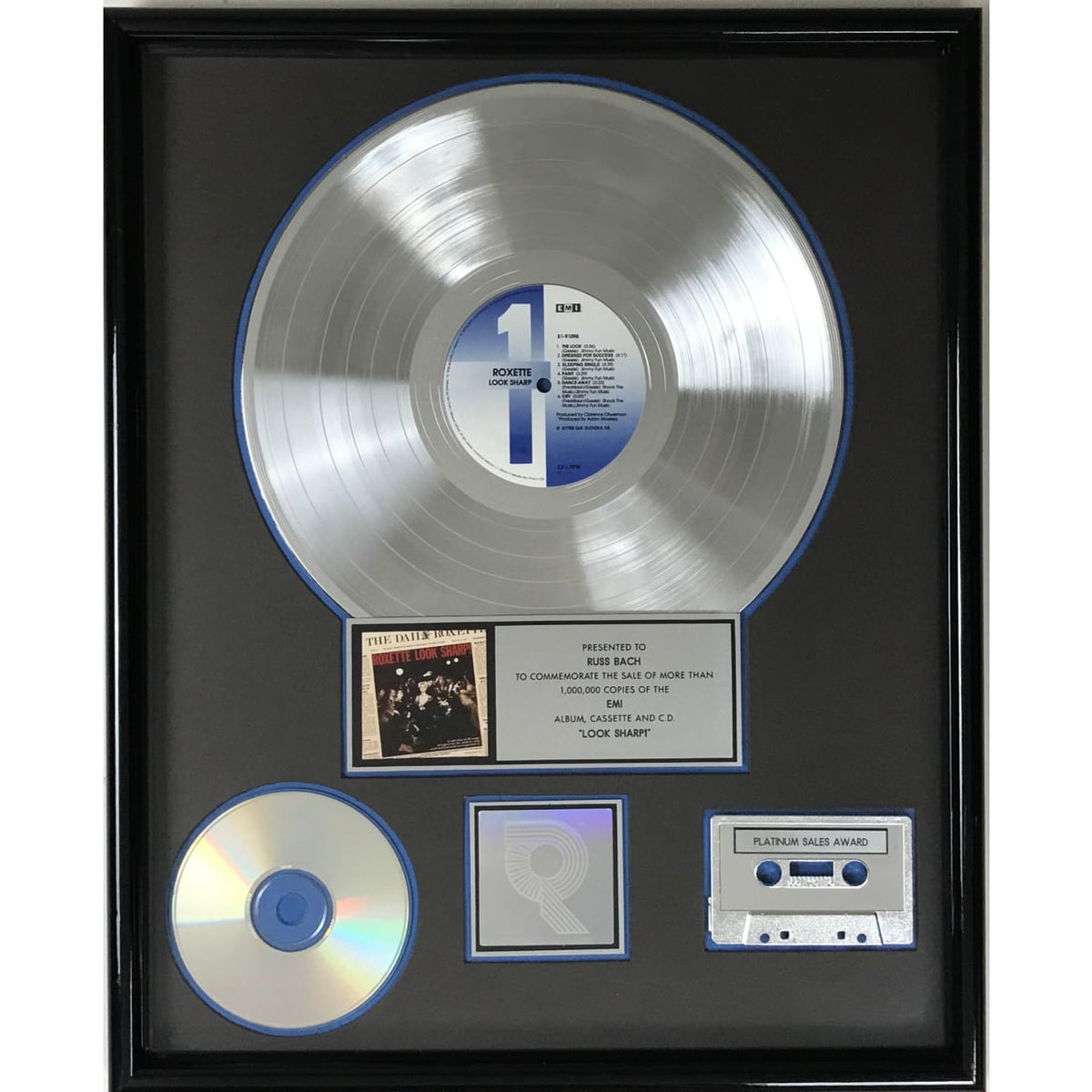 musicgoldmine.com - Roxette Look Sharp! RIAA Platinum Album