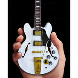 RUSH™ Alex Lifeson Gibson® ES - 355 Alpine White Mini Guitar Replica - Miniatures