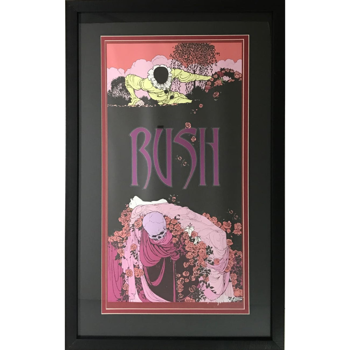 musicgoldmine.com - Rush Bob Masse-Signed Poster - Framed