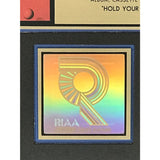 Rush Hold Your Fire RIAA Gold Album Award - Record Award