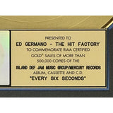 Saliva Every Six Seconds RIAA Gold Album Award - Record Award