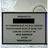Sam Hunt Montevallo RIAA 2x Multi - Platinum Album Award - Record Award
