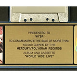 Scorpions World Wide Live RIAA Gold Album Award - Record Award