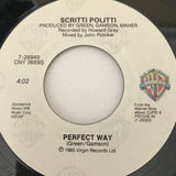 Scritti Politti ’Perfect Way’ 45 Record - 7’’ 1985 CNY3689S EXC - Media