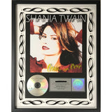 Shania Twain Come On Over RIAA 8x Multi-Platinum Album Award + Grammy Win Certificate - Record Award