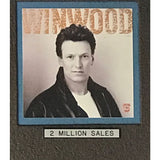 Steve Winwood Roll With It RIAA 2x Multi-Platinum Album Award - Record Award