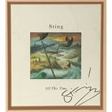 Sting Autographed All This Time CD Collage w/BAS LOA - Music Memorabilia Collage
