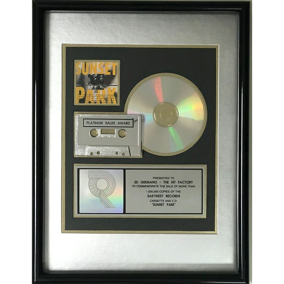 musicgoldmine.com - Sunset Park soundtrack RIAA Platinum Album 