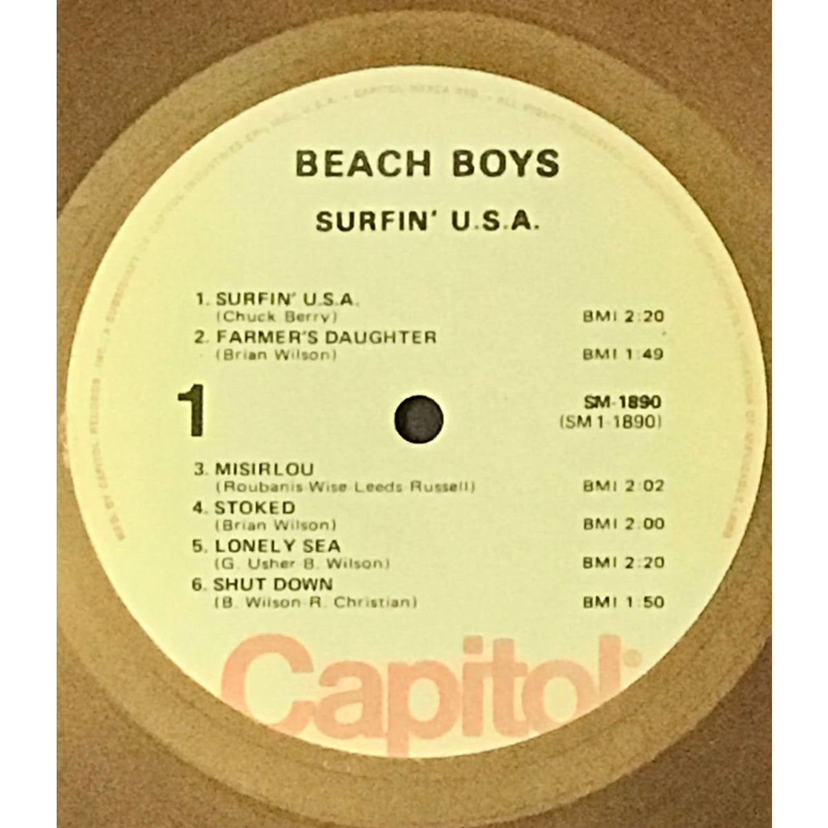 musicgoldmine.com - The Beach Boys Surfin' USA RIAA Gold Album
