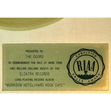 The Doors Morrison Hotel/Hard Rock Cafe RIAA Gold Album Award presented to The Doors - RARE - Record Award