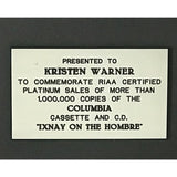 The Offspring Ixnay On The Hombre RIAA Platinum Album Award - Record Award