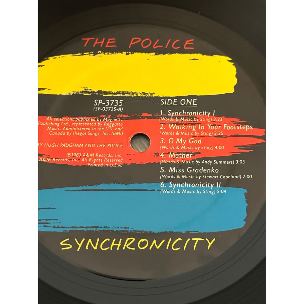 musicgoldmine.com - The Police Synchronicity 1983 SP3735 1st
